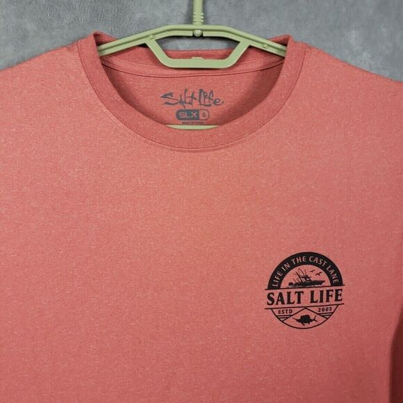 Salt Life Shirt Small Men's Deep Sea Cruising Performance Long Sleeve T-shirt - Picture 4 of 10